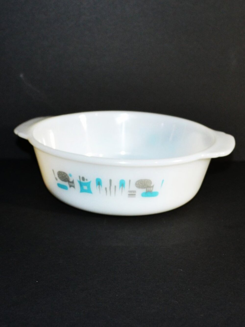 Pyrex MCM Atomic Age Space Save Casserole Dish Vintage Kitchen